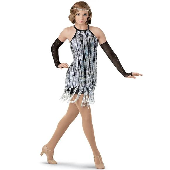 Weissman Charleston 9468 1920s Flapper Dress Costume MINT CONDITION | MSRP $160 - Picture 6 of 10